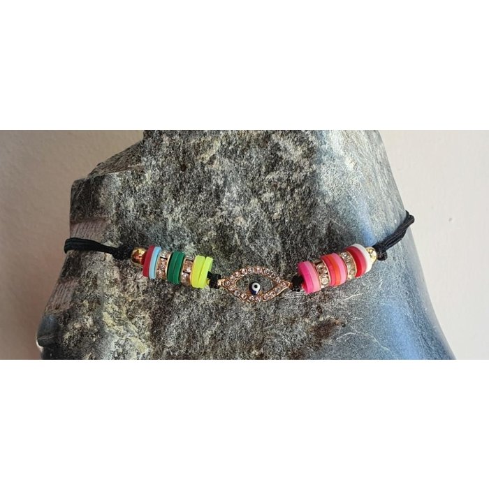 CU Evil Eye armbandje black multicolor 2