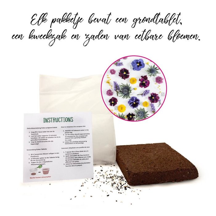 Paper Art Houd Moed - Kweekpakketje Eetbare Bloemen