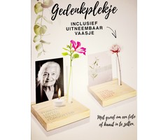 Paper Art Gedenkplekje ´Voor altijd in ons Hart´