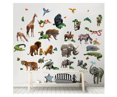 Walltastic Muursticker Box Jungle Dieren 65- delig