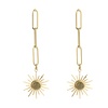 Michelle Bijou Stainless steel oorbellen Sunshine grey