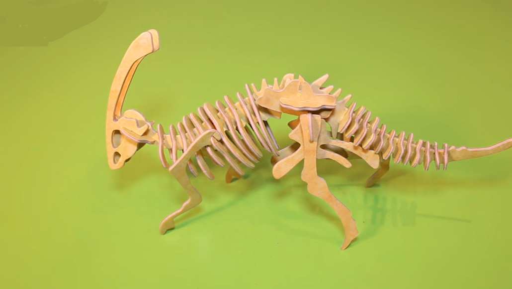 Beweegt niet Hoofdstraat kreupel 3D bouwpakketje Parasaurolophus dino > maak je eigen dino! - Roos & Tijn  Designerstore