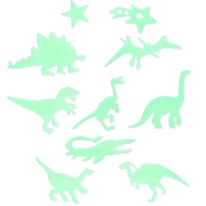LG Toys Dinosaurus Muurstickers Glow-In-The-Dark 24 stuks