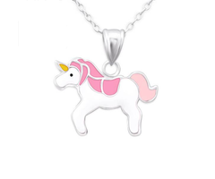Atelier Albertine Sterling zilveren ketting unicorn