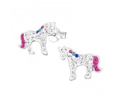 Atelier Albertine 925 zilveren oorbellen Unicorn Swarovski®