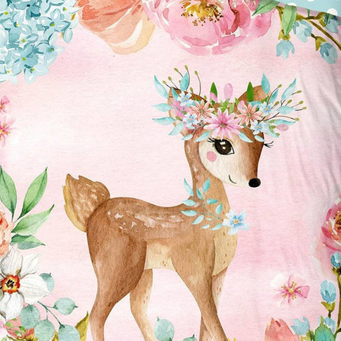 Good Morning  Kinder dekbedovertrek met lief hertje