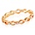 14k goldplated  ring rosé goud zirconia