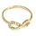 goldplated ring infinity met kristallen