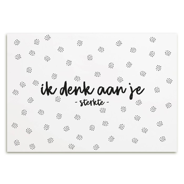 Zoedt Kaart met tekst 'Ik denk aan je - sterkte-'