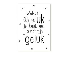 Zoedt Cadeaukaartje Welkom kleine uk