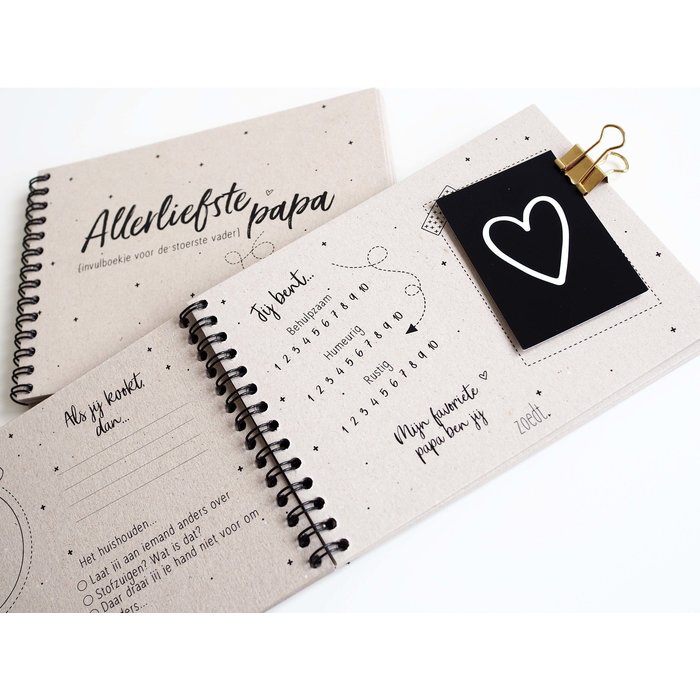 Zoedt Allerliefste papa - invulboekje voor de stoerste vader