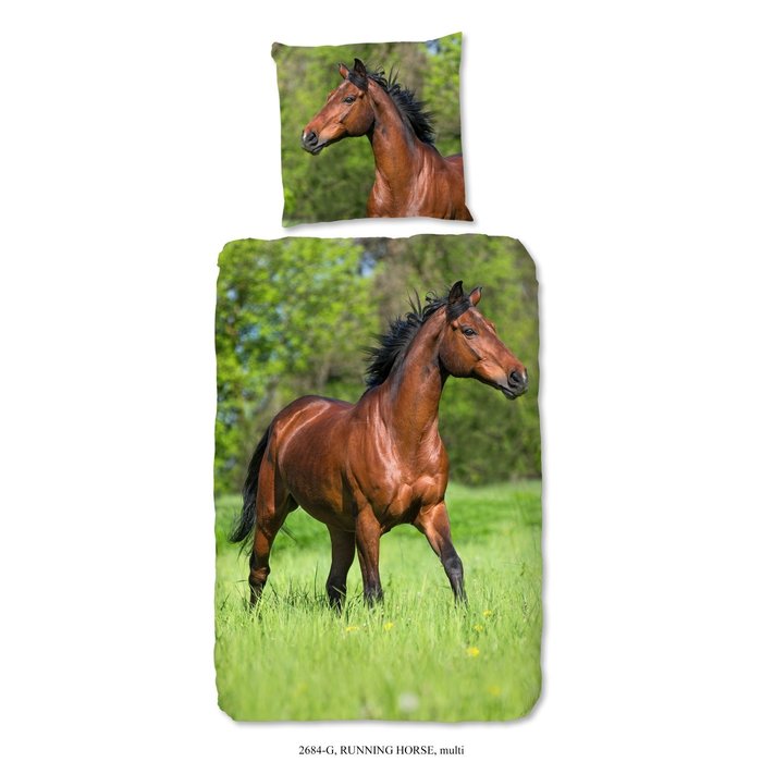 Good Morning Kinder dekbedovertrek Paard