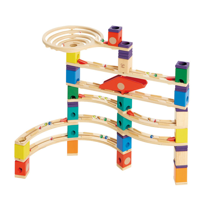 Hape Quadrilla houten knikkerbaan Xcelearator