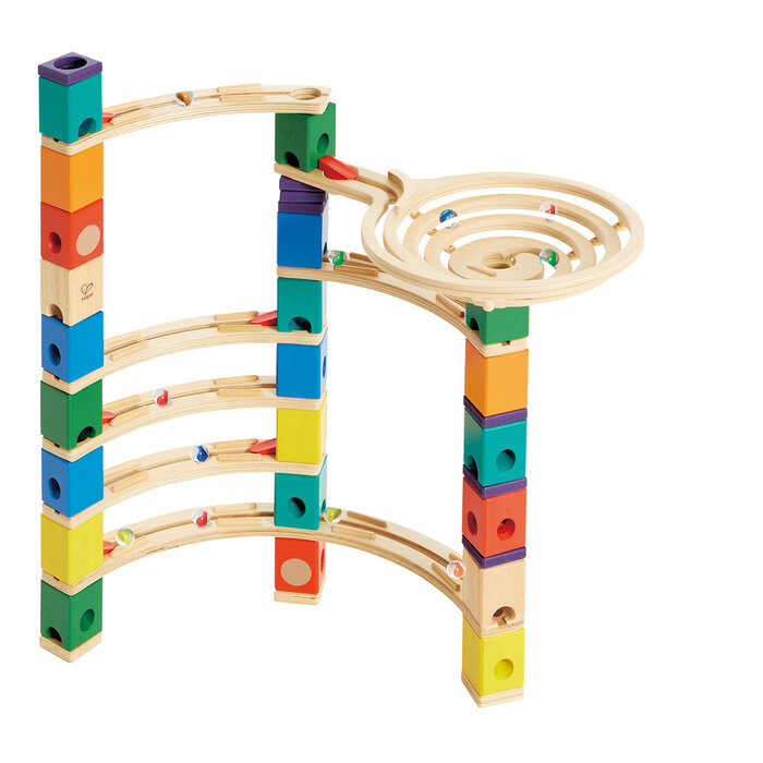 Hape Quadrilla houten knikkerbaan Xcelearator