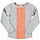 longsleeve met fluo oranje kant