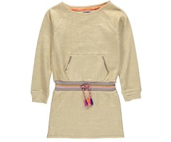 Kidz-Art kleurrijke meisjeskleding outlet tuniek jurkje Gold sweat