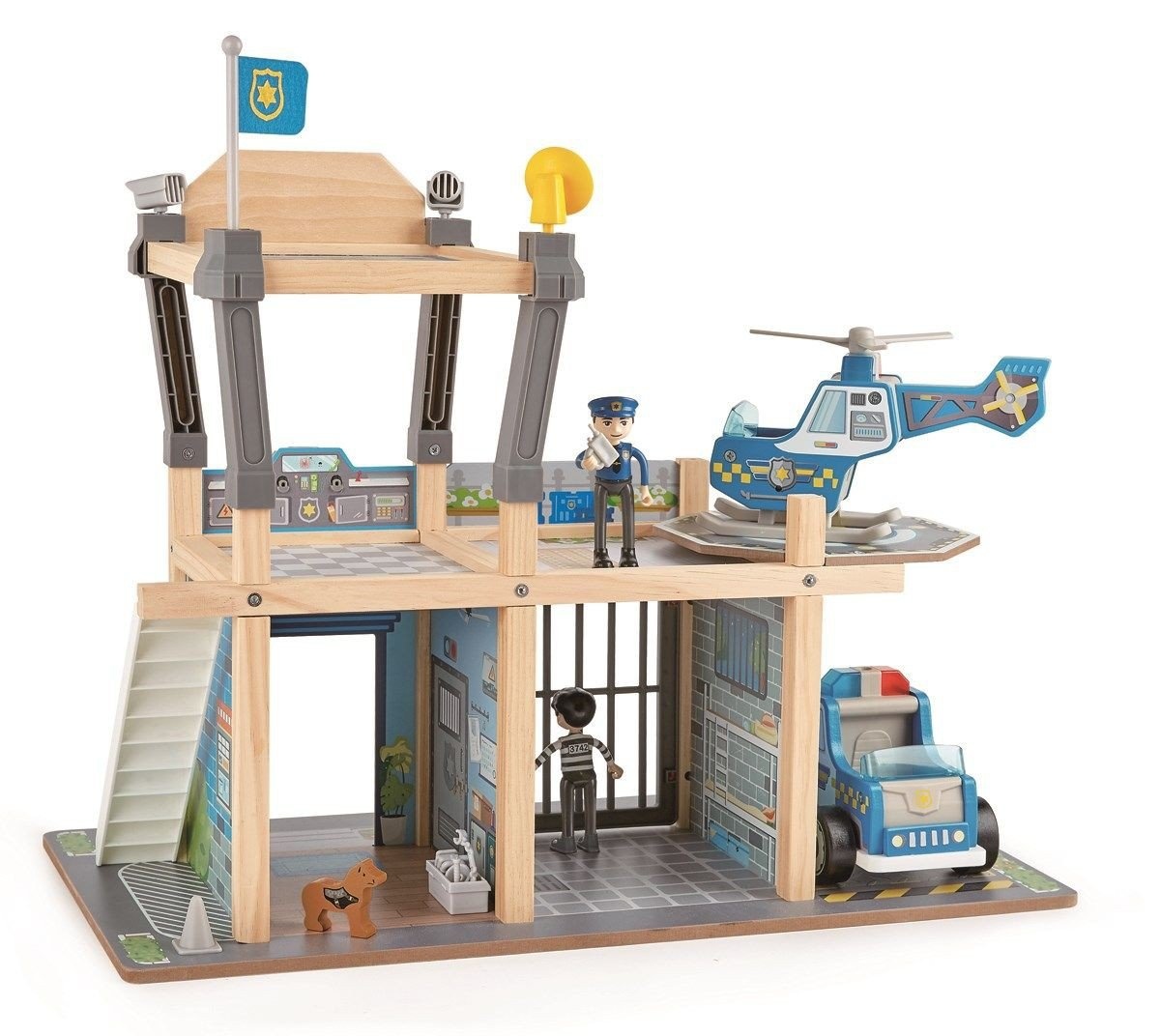 Hape Houten Politieburo speelset