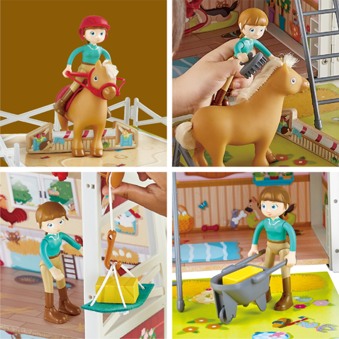 Hape Houten Pony Ranch 25-delig