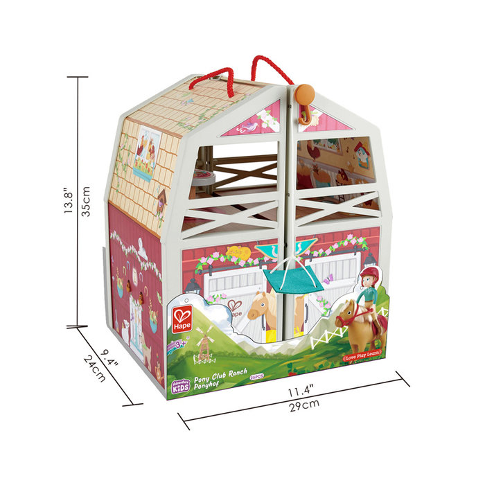 Hape Houten Pony Ranch 25-delig