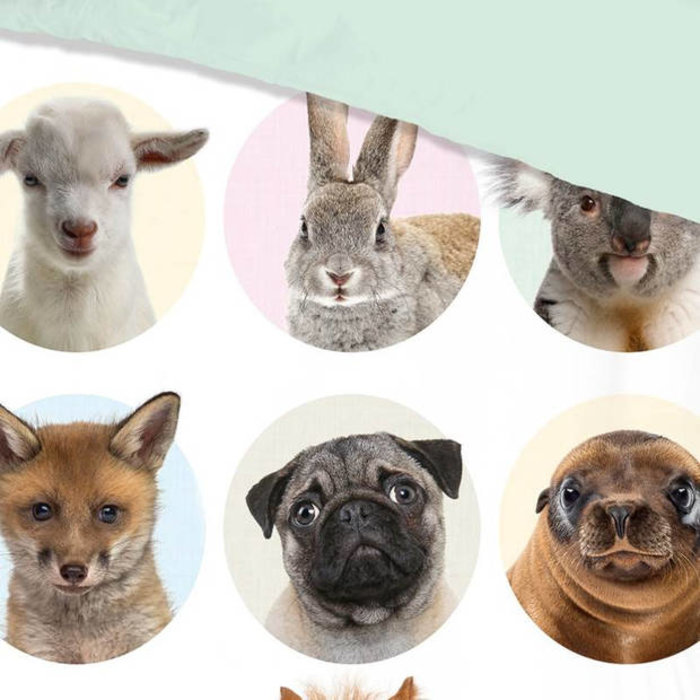 Good Morning  Kinder dekbedovertrek Puppy dieren