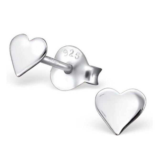Atelier Albertine 925 zilveren oorbellen hartje
