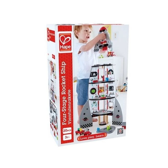 Hape Ruimteschip Raket 4 etages 74 cm
