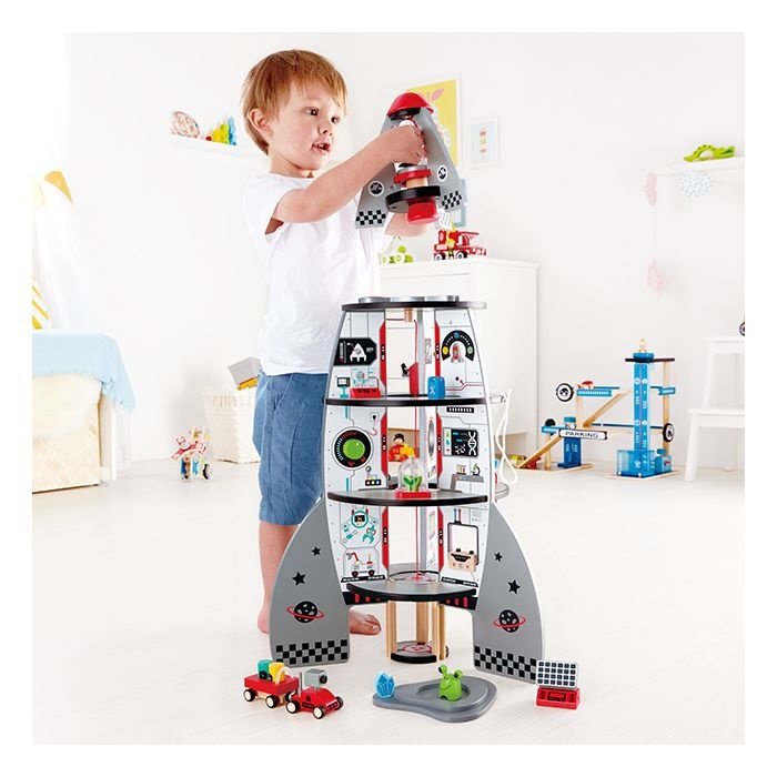 Hape Ruimteschip Raket 4 etages 74 cm