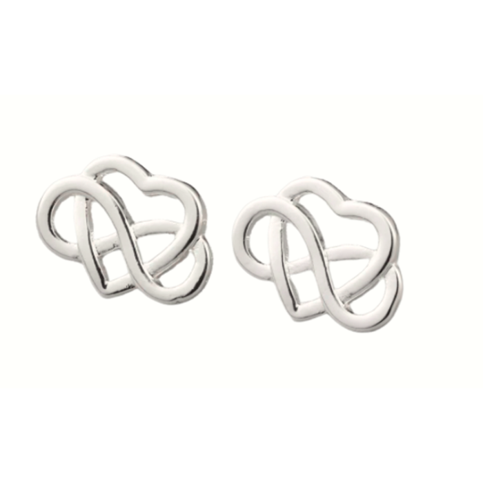 Atelier Albertine 925 zilveren oorbellen infinity heart