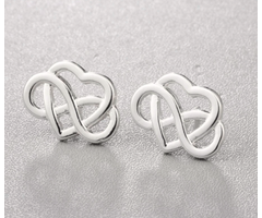 Atelier Albertine 925 zilveren oorbellen infinity heart