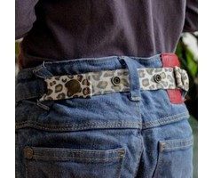 Dappersnapper halve riem luipaard print