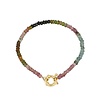 Atelier Albertine 14k verguld zilveren armband tourmalijn edelsteentjes
