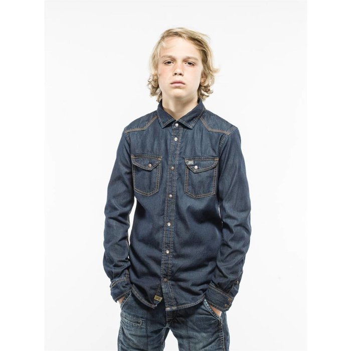 Petrol Industries jeans overhemd dark blue