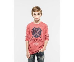 Petrol Industries superzachte longsleeve met dubbelprint brique