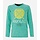 superzachte longsleeve met dubbelprint fresh green