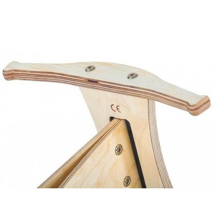 Dipdap Houten loopfiets Houten loopfiets blank hout met extra's