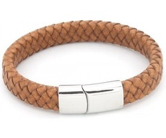 Atelier Albertine armband lichtbruin leer incl. graveren