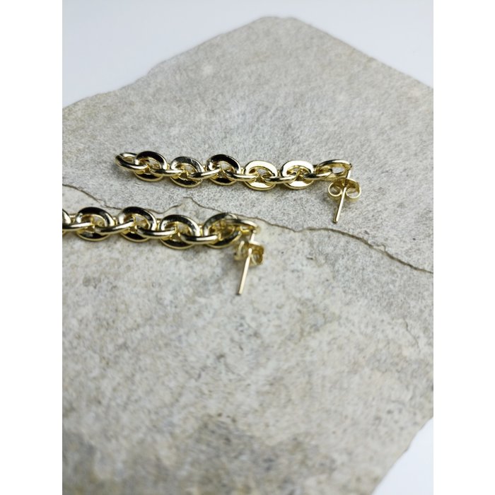 Atelier Albertine 18k goldfilled chain oorbellen