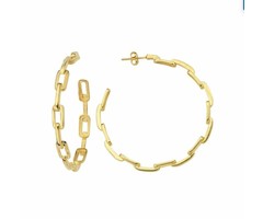 Atelier Albertine 18k goldfilled paperclip oorringen