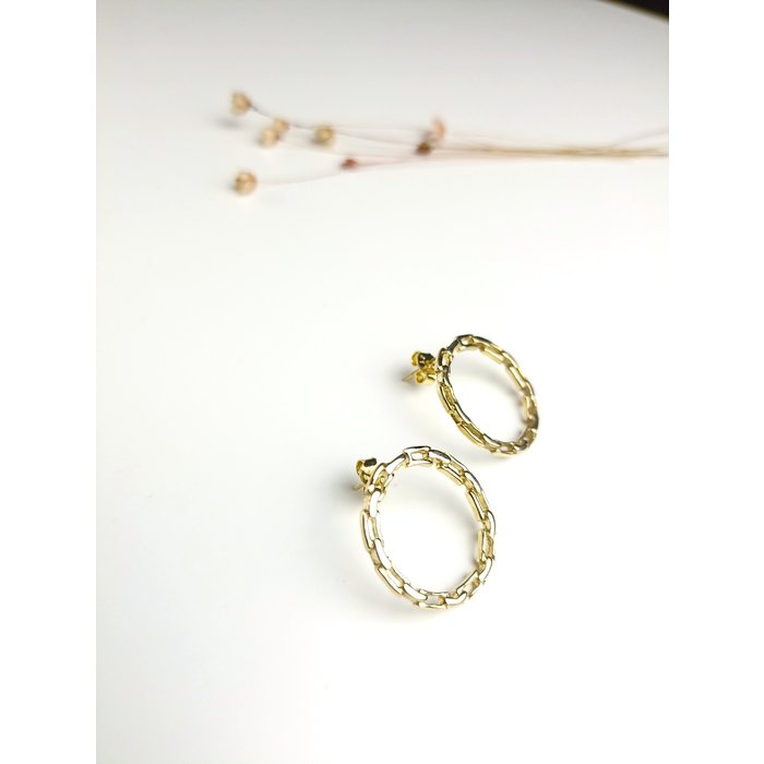 Atelier Albertine 18k goldfilled paperclip creolen