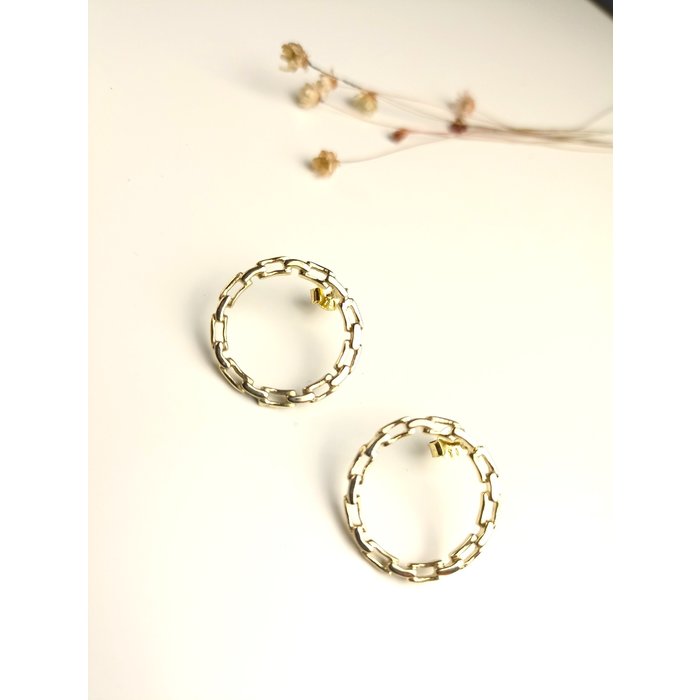 Atelier Albertine 18k goldfilled paperclip creolen