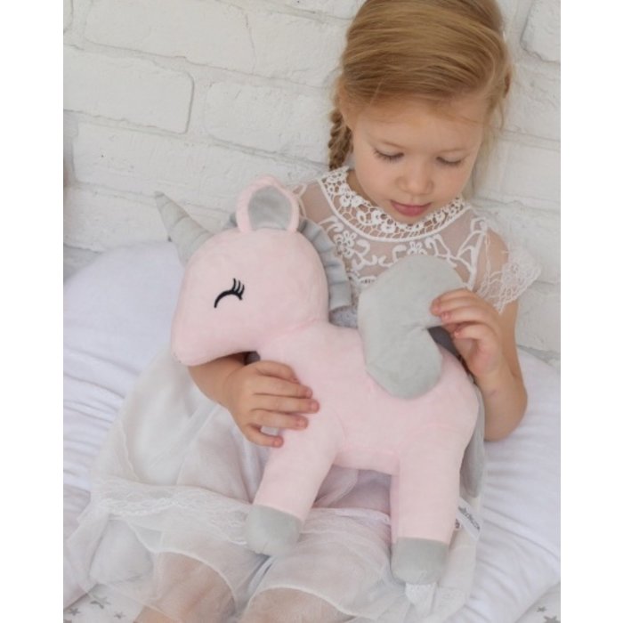 MeToo Metoo Unicorn Eenhoorn knuffel Large roze-32 cm -
