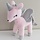 Metoo Unicorn Eenhoorn knuffel Large roze-32 cm -