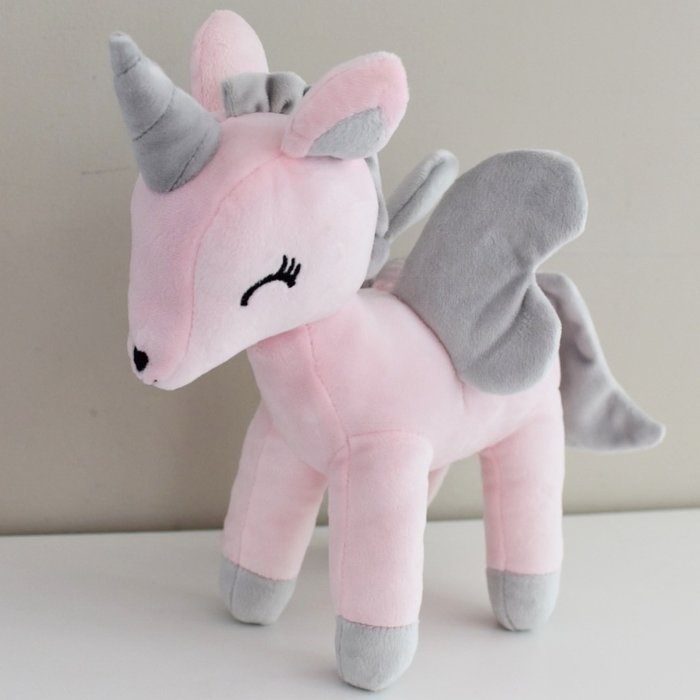 MeToo Metoo Unicorn Eenhoorn knuffel Large roze-32 cm -