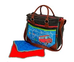 Dushi hippe luiertas Retro autobus schoolbus