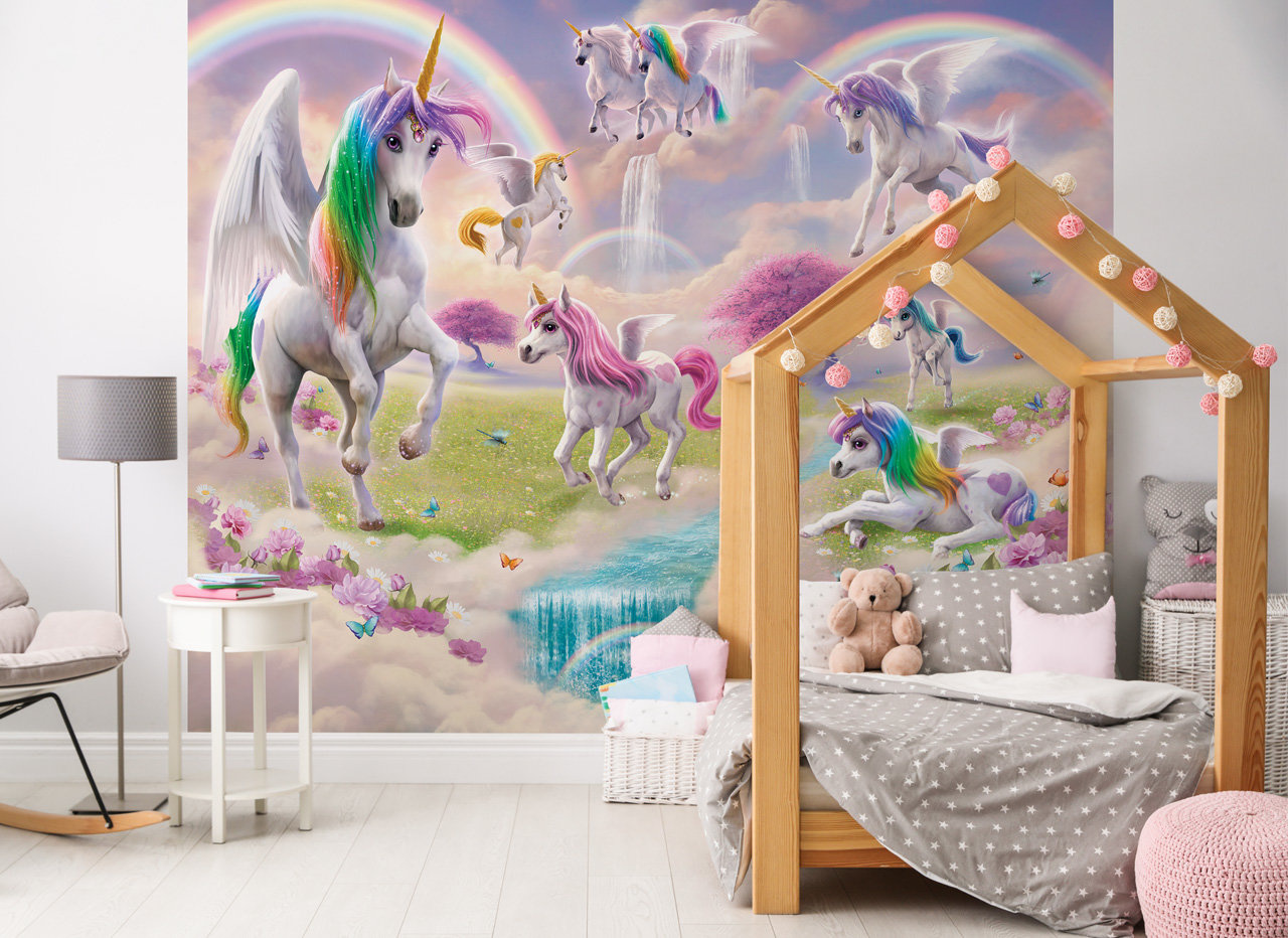 Behang je kamer met deze Unicorns ! Bestel >> - Roos & Tijn