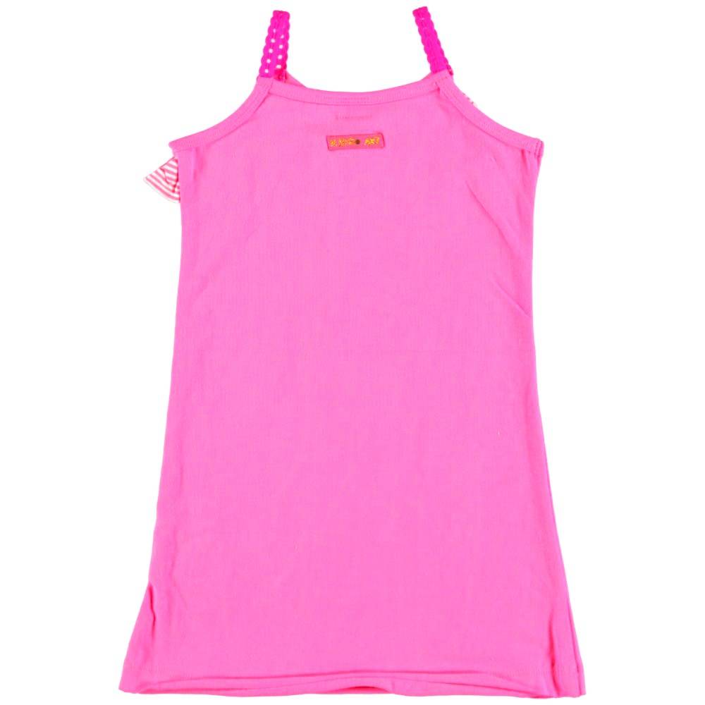 Kidz-Art kleurrijke meisjeskleding outlet jurkje meisje flashing pink
