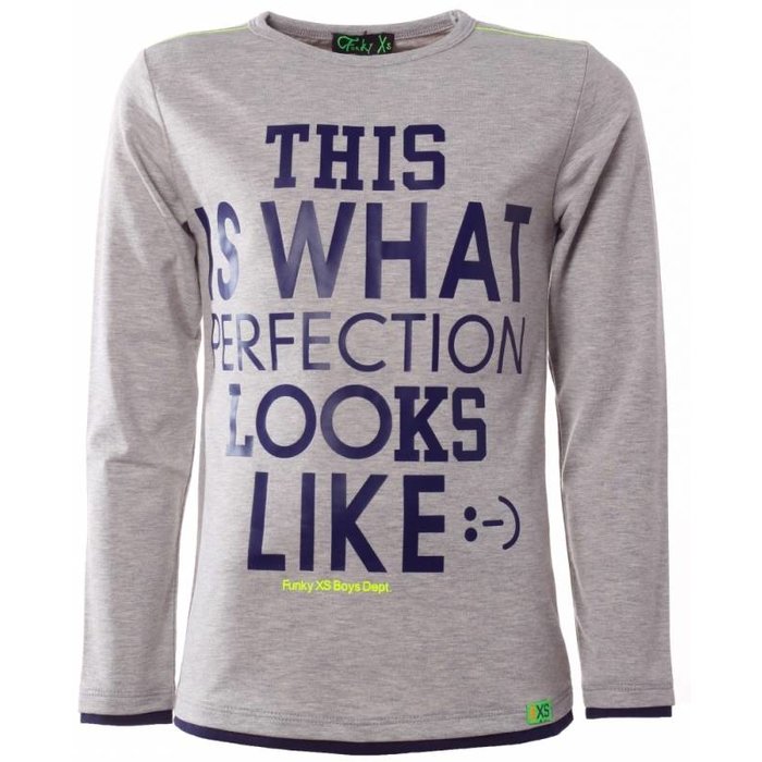 Funky XS shirt Perfection grey