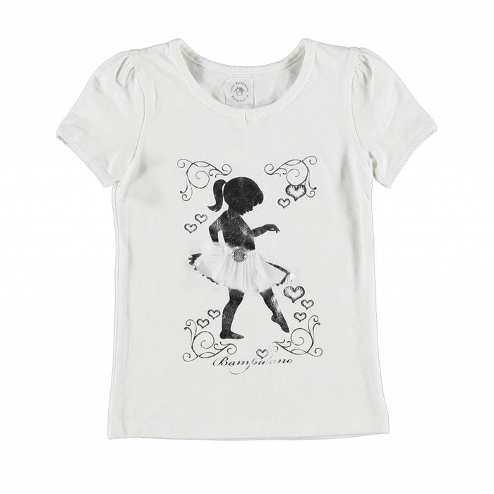 Bampidano shirtje met zilveren Ballerina