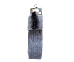Bonnie Doon baby- en kinder beenmode  kousen met fake fur bontrand grey