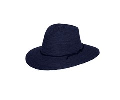Rigon UV zonnehoed  dames - opvouwbaar navy blauw gemeleerd